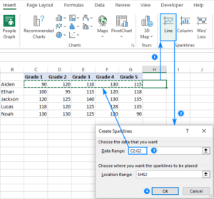 How to create a Sparkline in Excel - So Simple 2022
