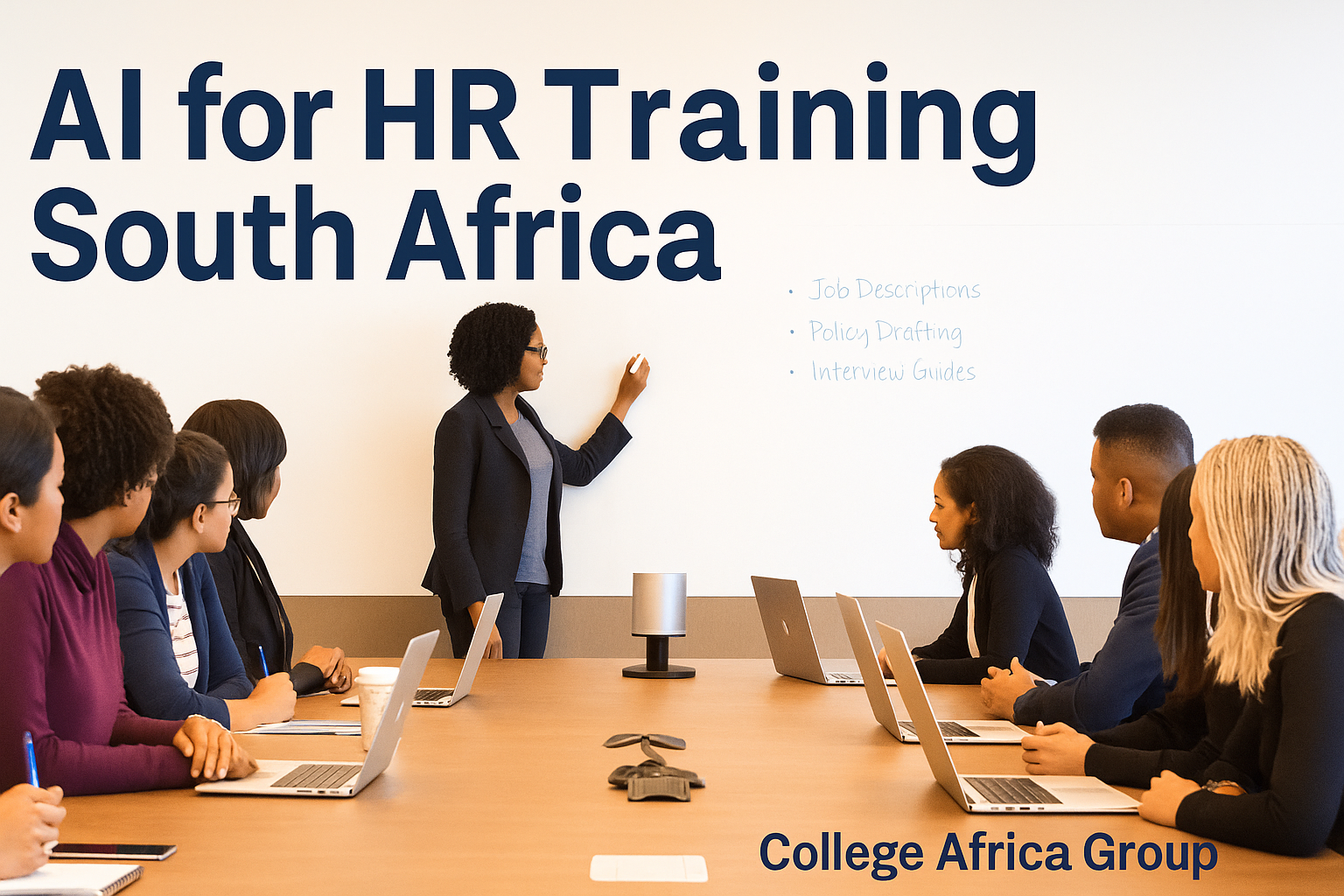 AI for HR Training South Africa delivered by College Africa Group to HR and People teams learning AI tools such as ChatGPT and Microsoft Copilot.