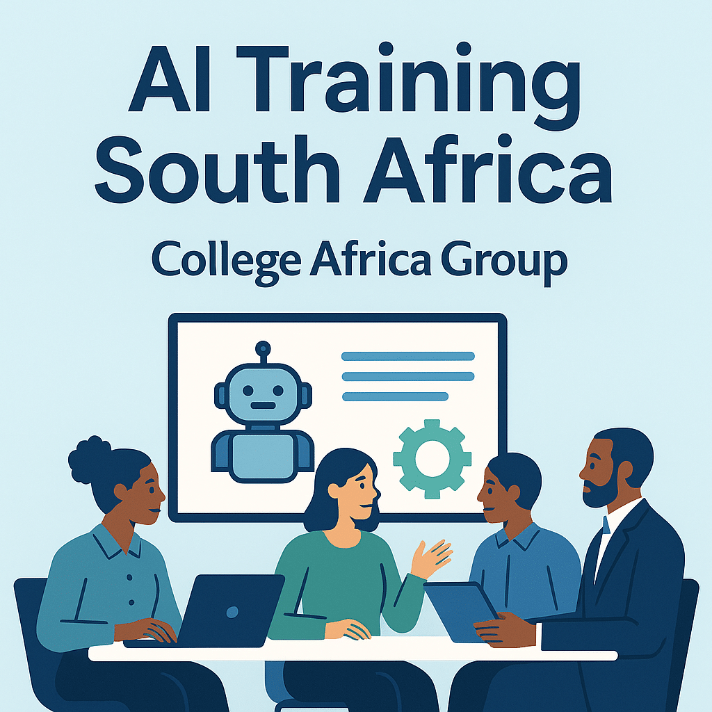 Corporate team in South Africa receiving AI training from College Africa Group