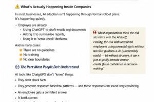 AI in the workplace South Africa illustrating the risks of employees using ChatGPT without governance, training, or clear company policies