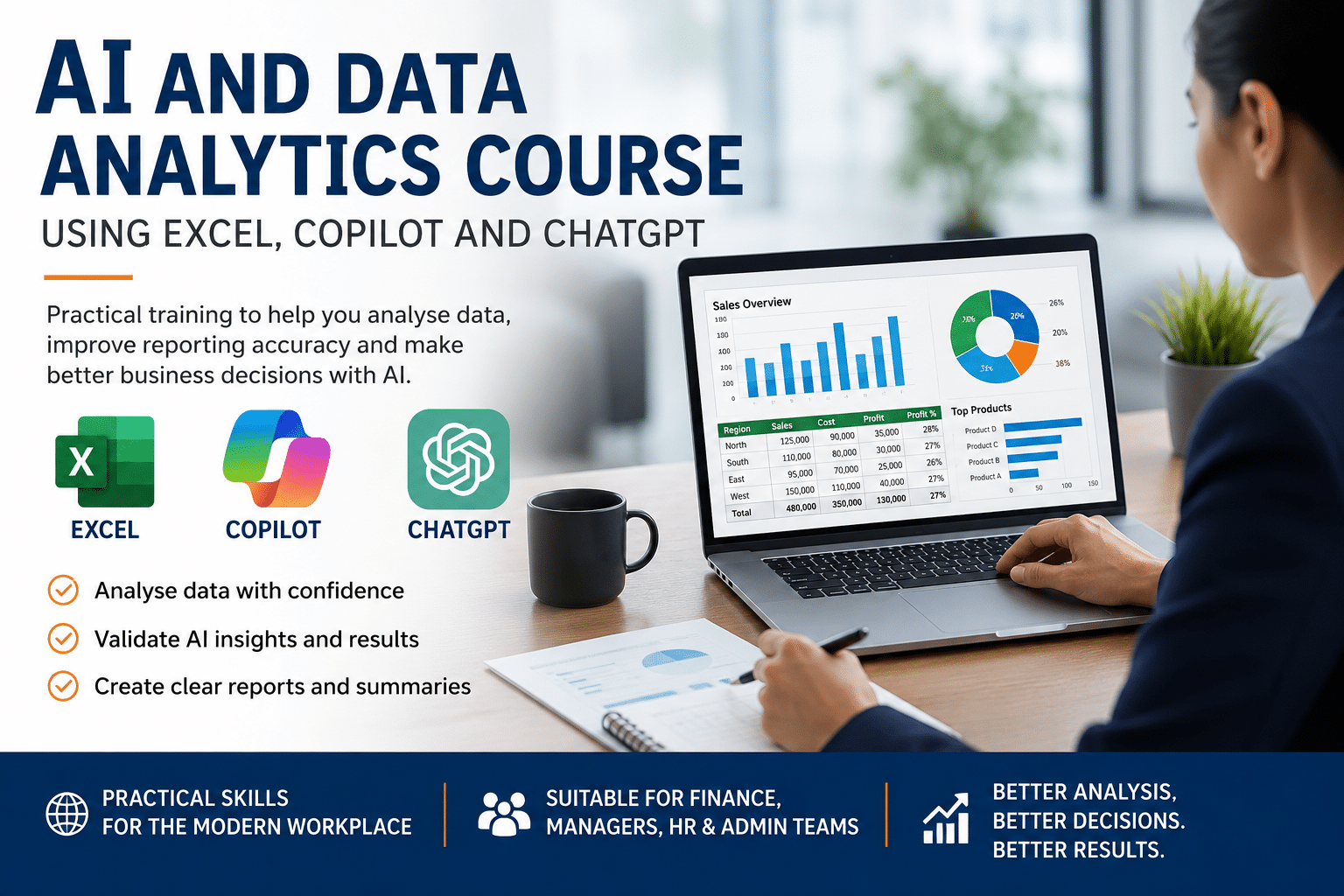 [COURSE] AI and Data Analytics Course Excel, Copilot and ChatGPT