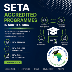 SETA accredited programmes in South Africa including workplace learning, skills development, end user computing and nationally recognised qualifications