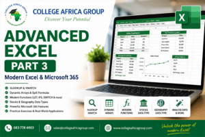 Advanced Excel Part 3 training covering XLOOKUP, Dynamic Arrays, Spill formulas and Microsoft 365 features