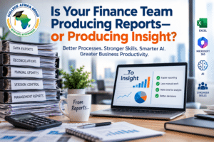 Finance team productivity through better processes, Excel skills, Microsoft 365 and AI