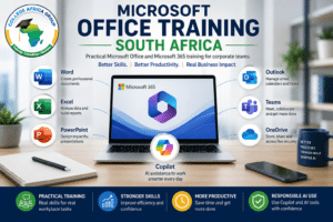Microsoft 365 Training South Africa with Word, Excel, PowerPoint, Outlook, Teams, OneDrive and Copilot